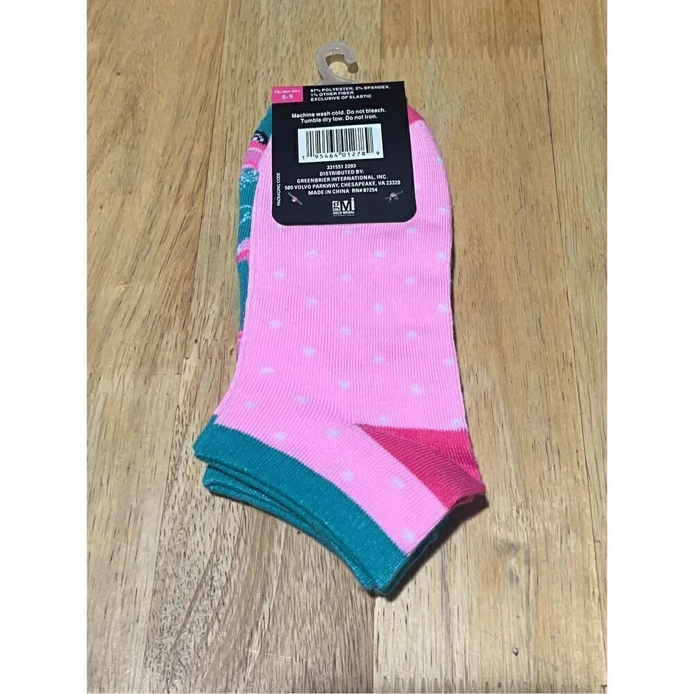 Beverly Hill Polo Club Unicorns & Polka Dot Woman’s Fashion Socks NEW Size 5-9